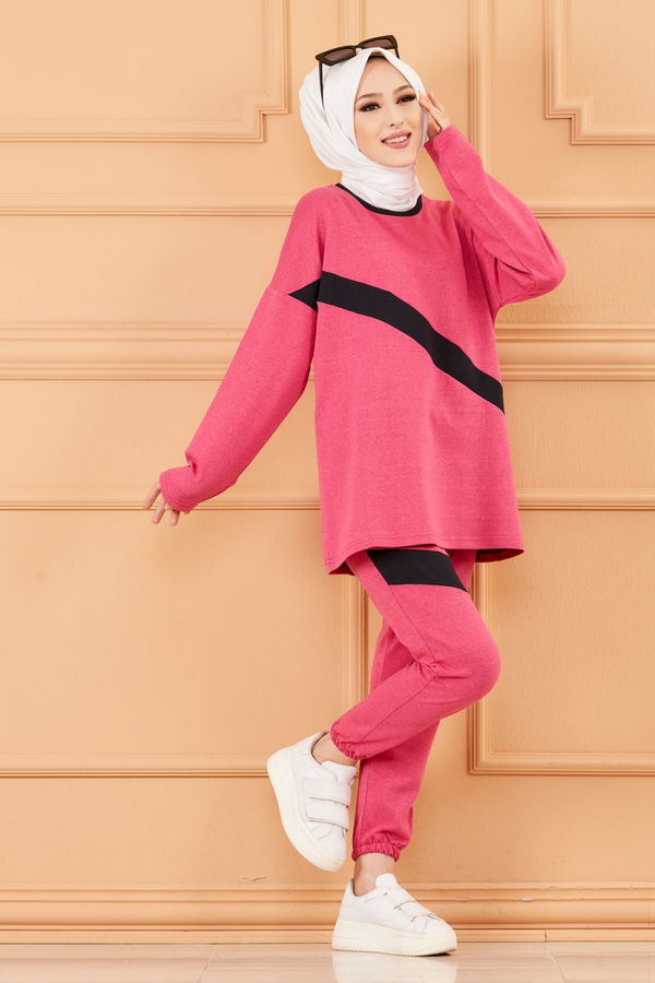 TUNIK PANTOLON Fuşya - 8777