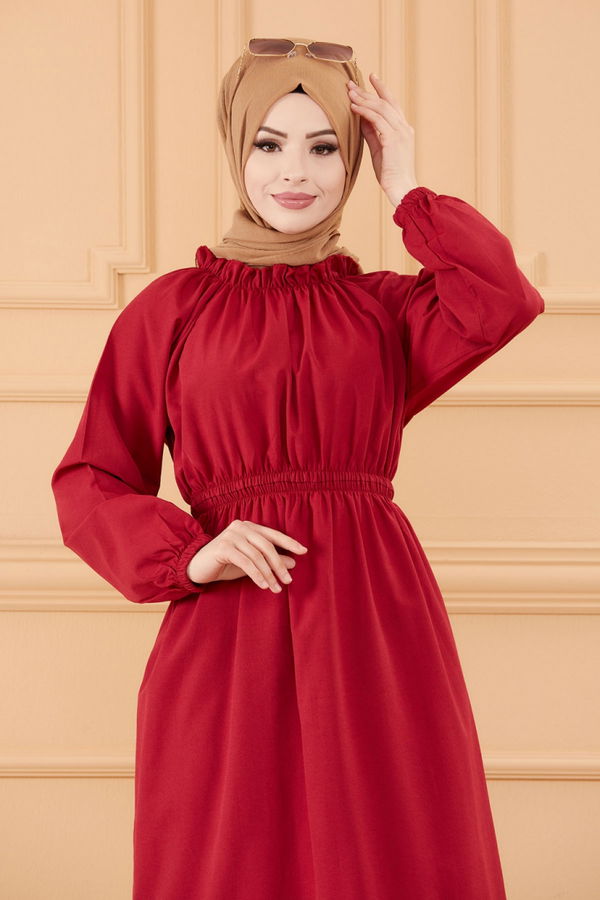 ELBISE Bordo - 3636 BORDO