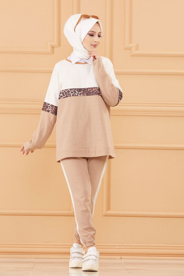 TUNIK PANTOLON Bej - 8828 BEJ