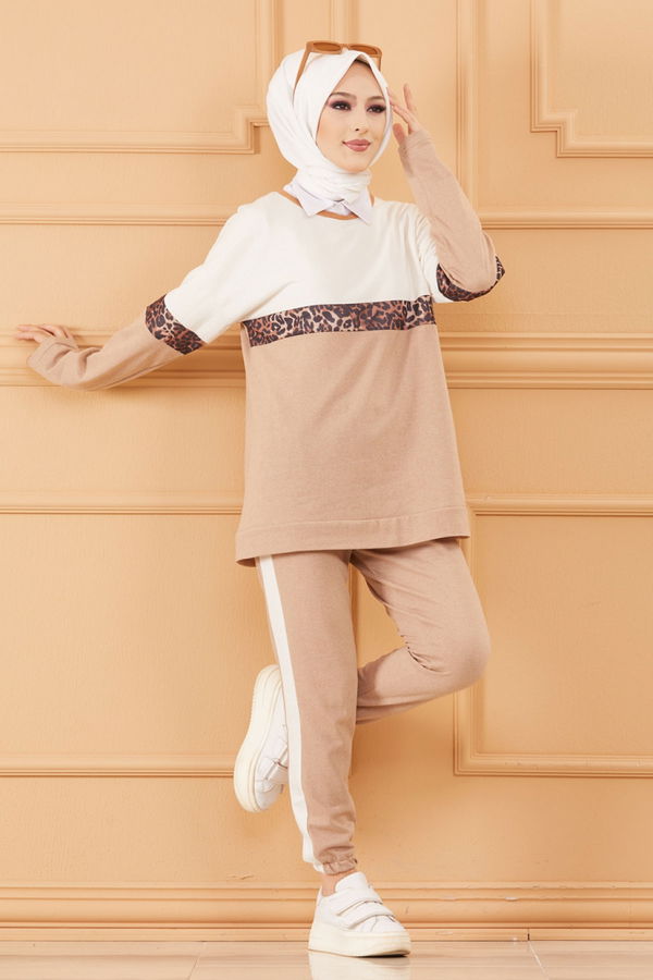 TUNIK PANTOLON Bej - 8828 BEJ