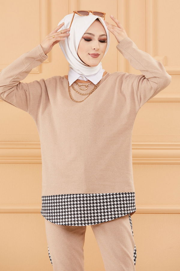 TUNIK PANTOLON Bej - 8830 BEJ