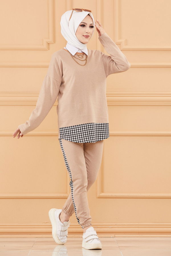 TUNIK PANTOLON Bej - 8830 BEJ