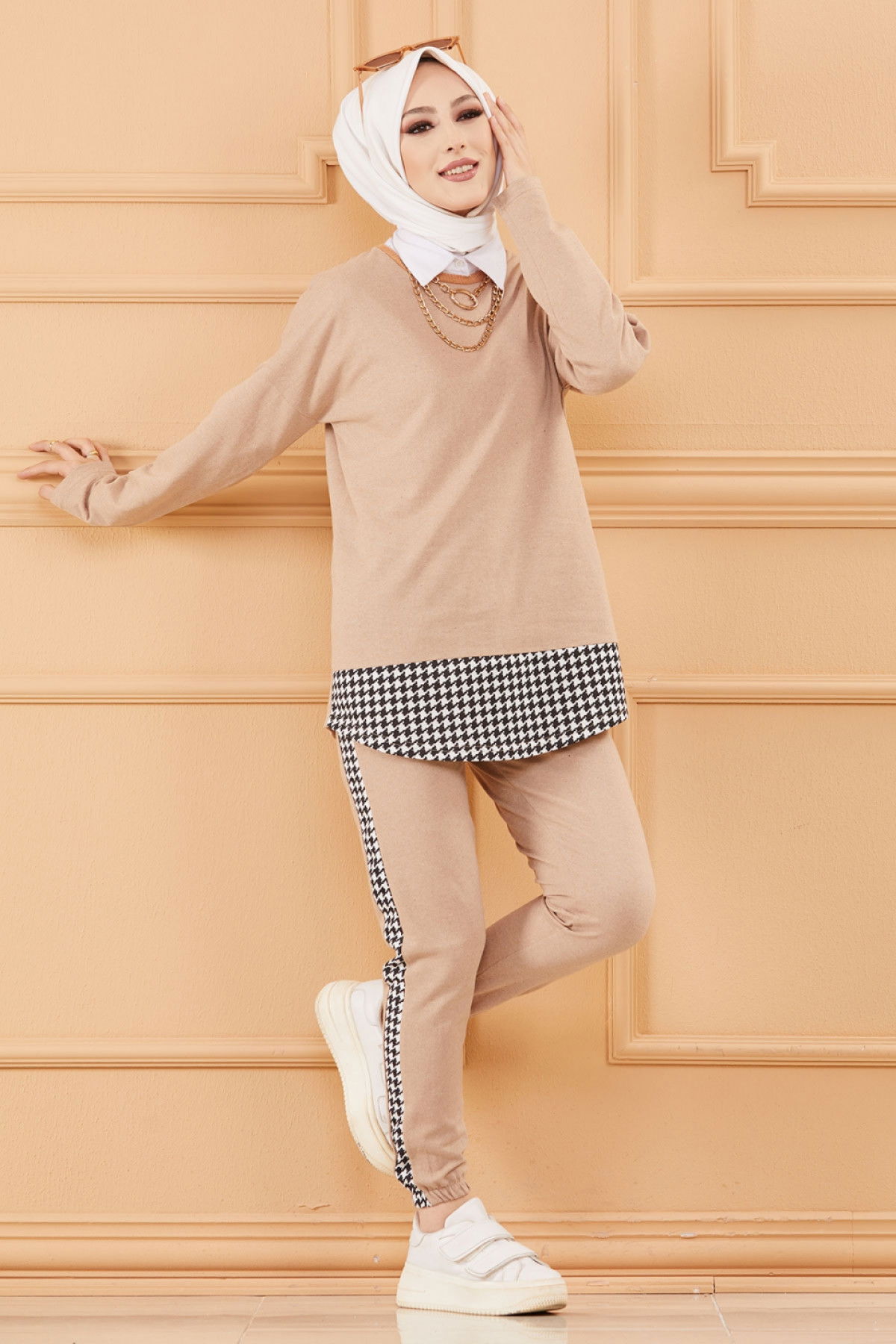 TUNIK PANTOLON Bej - 8830 BEJ