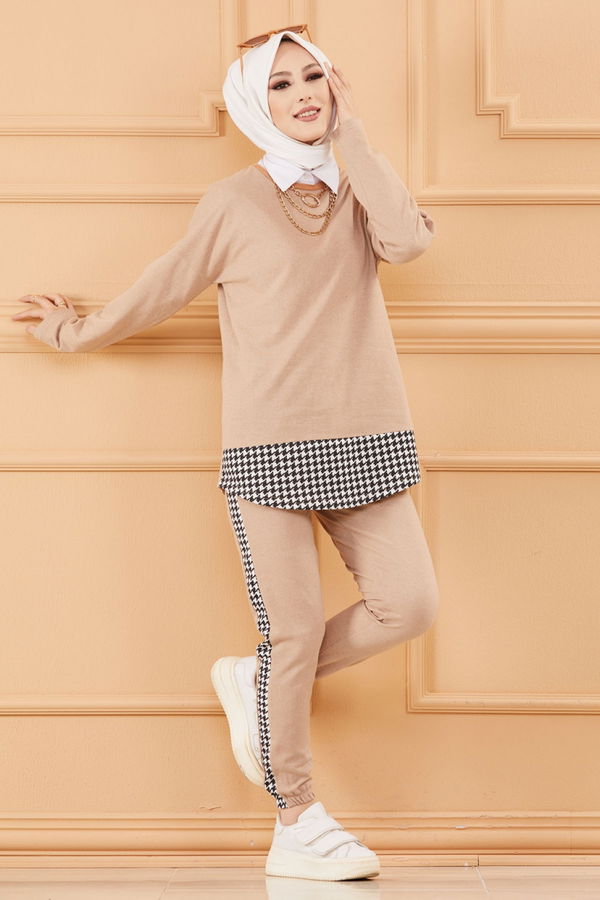 TUNIK PANTOLON Bej - 8830 BEJ