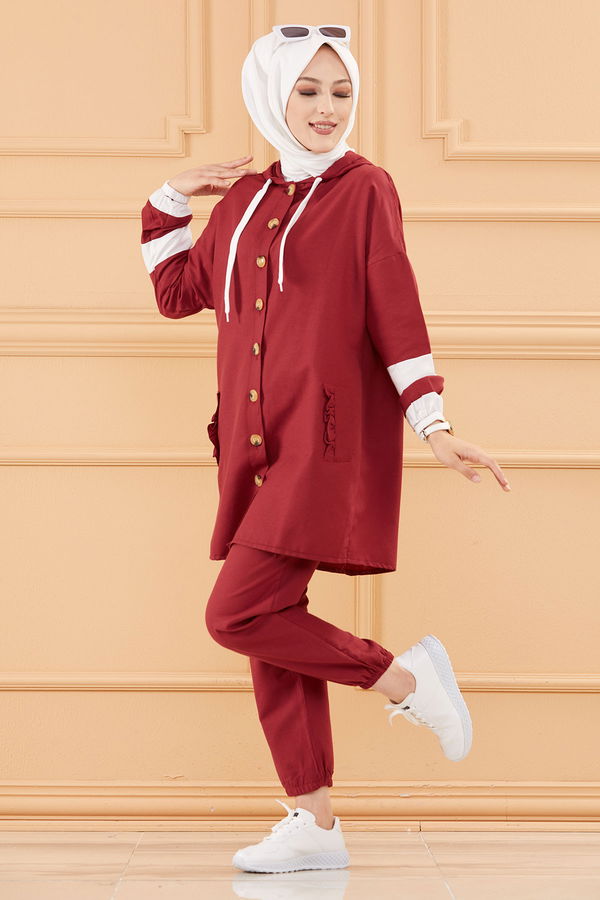 Tunık Pantolon Bordo - 3684 BORDO