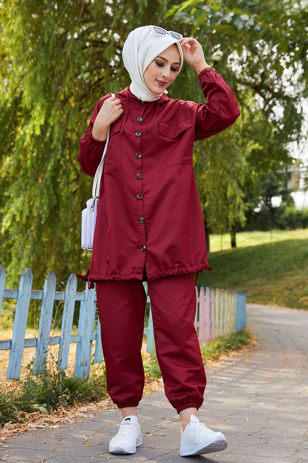 TUNIK PANTOLON Bordo - 3711 BORDO