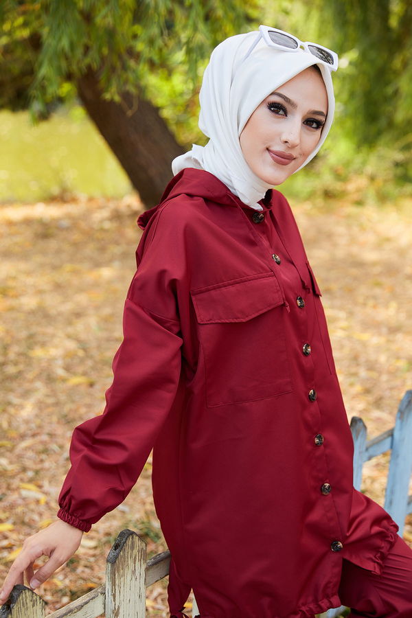 TUNIK PANTOLON Bordo - 3711 BORDO