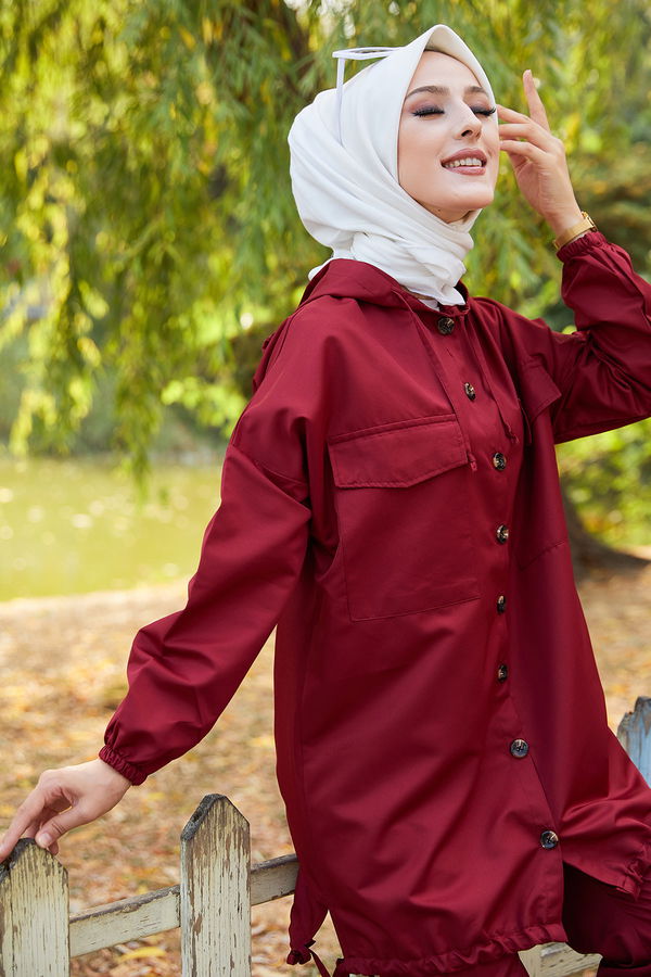TUNIK PANTOLON Bordo - 3711 BORDO