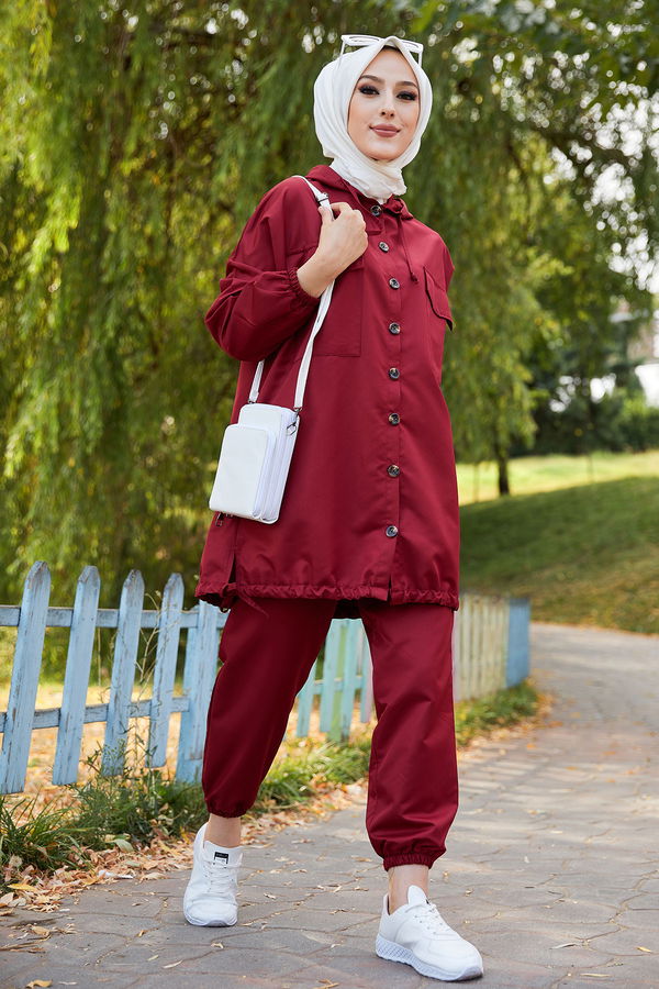 TUNIK PANTOLON Bordo - 3711 BORDO