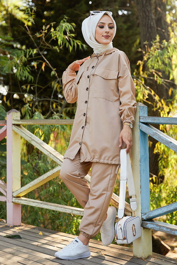 TUNIK PANTOLON Bej - 3711 BEJ