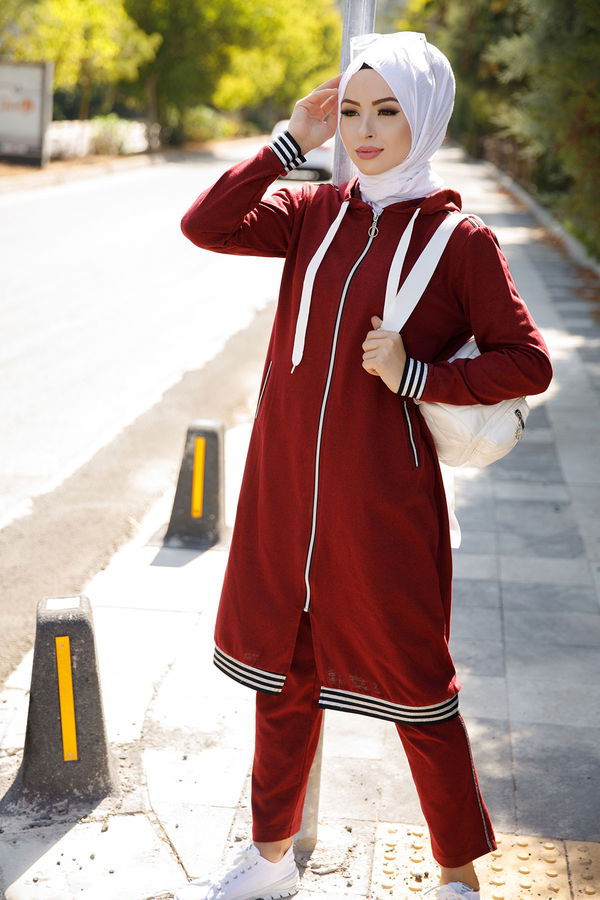 TUNIK PANTOLON Bordo - 3559 BORDO