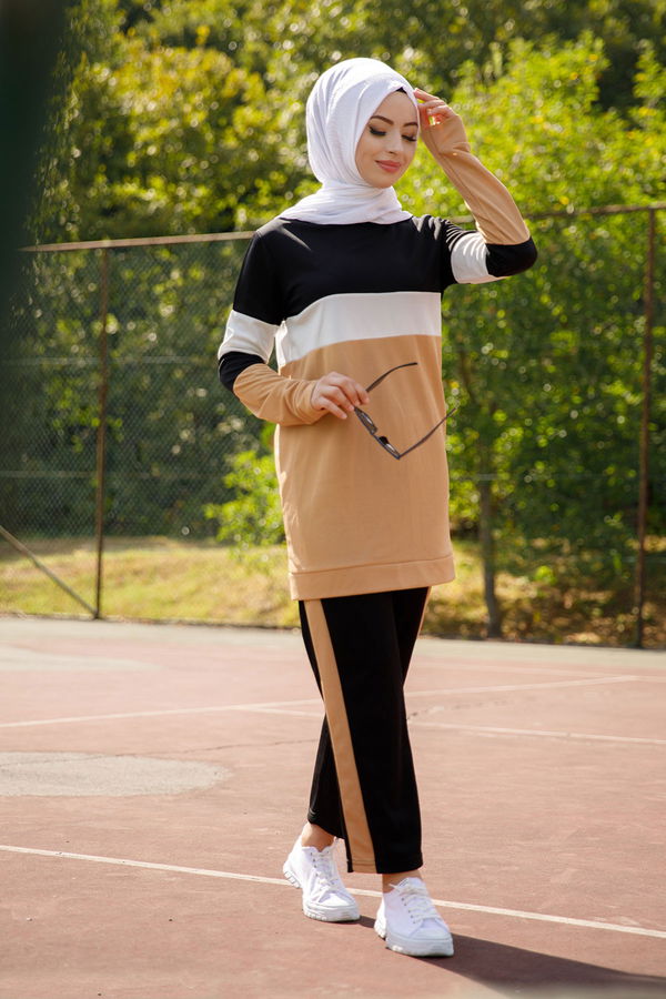 TUNIK PANTOLON Vizon - 6570 VİZON