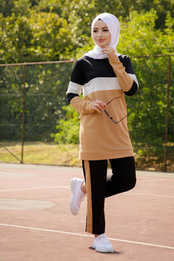 TUNIK PANTOLON Vizon - 6570 VİZON