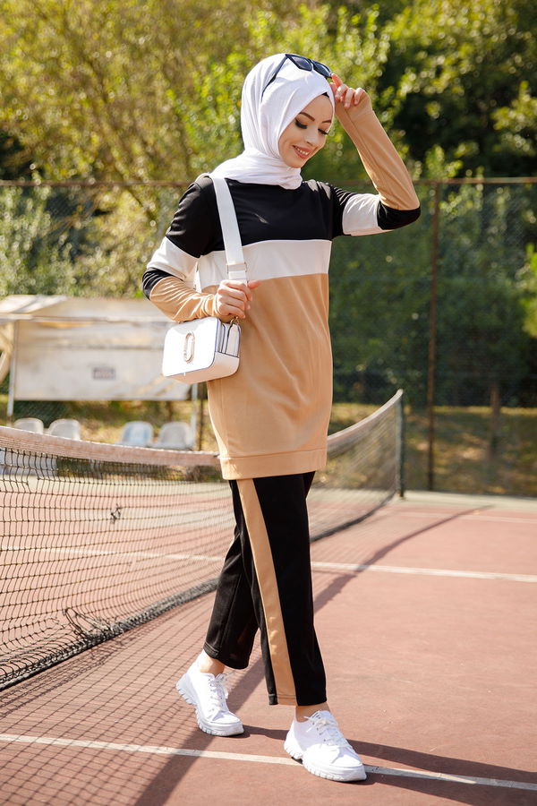 TUNIK PANTOLON Vizon - 6570 VİZON
