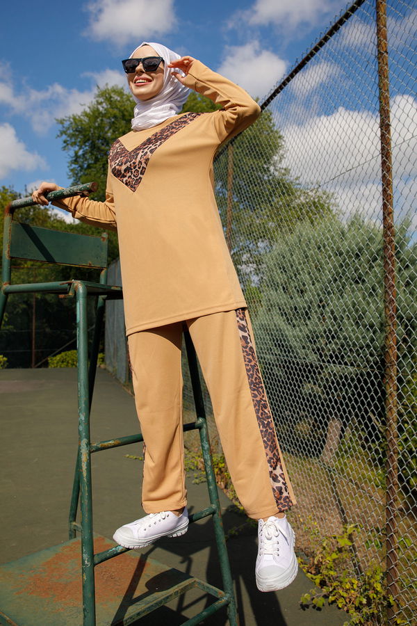 TUNIK PANTOLON Vizon - 6997 VİZON