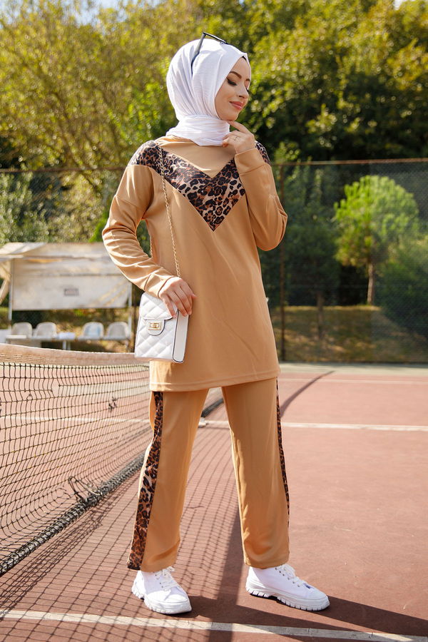 TUNIK PANTOLON Vizon - 6997 VİZON