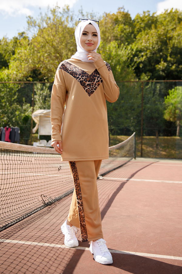TUNIK PANTOLON Vizon - 6997 VİZON