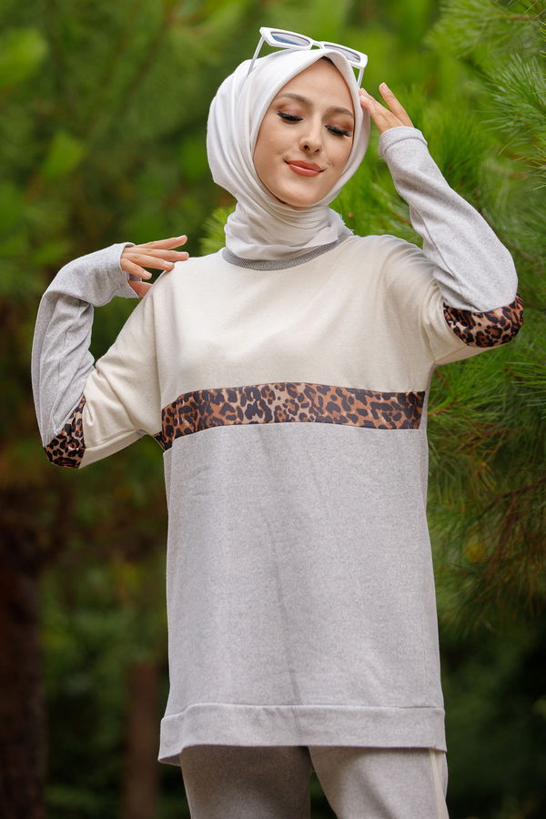 TUNIK PANTOLON Gri - 8828