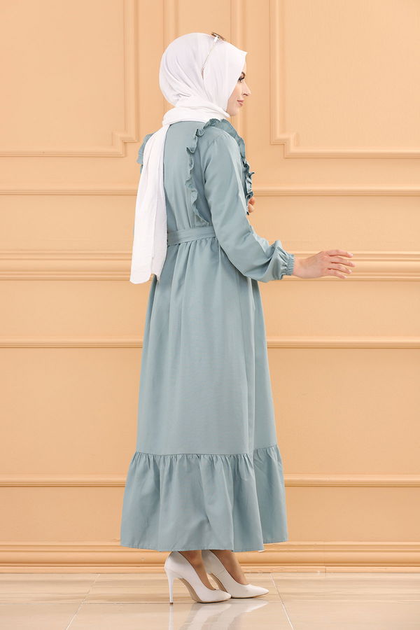 Elbise Yeşil - 3598