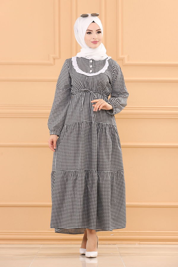 EKOSE ELBISE Siyah - 3745 SİYAH