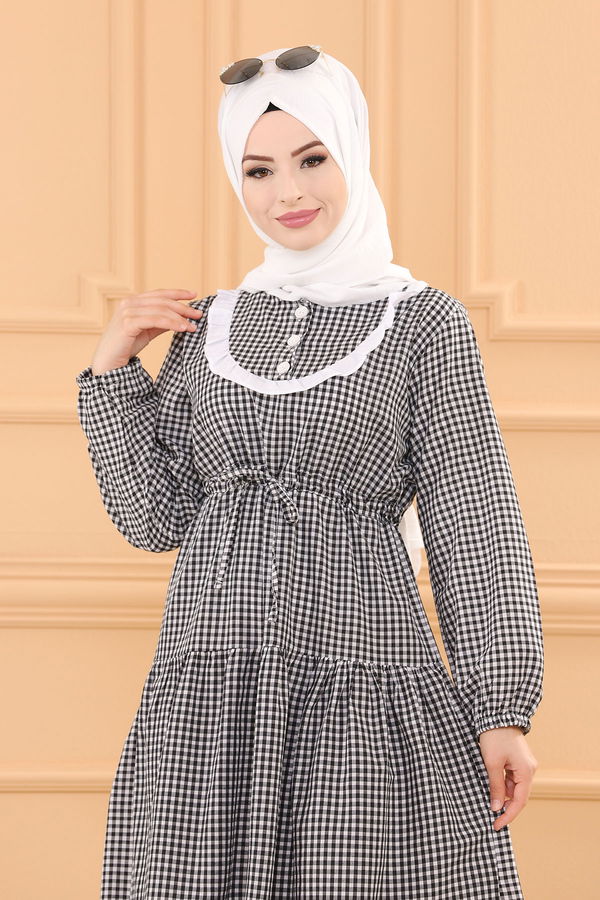 EKOSE ELBISE Siyah - 3745 SİYAH