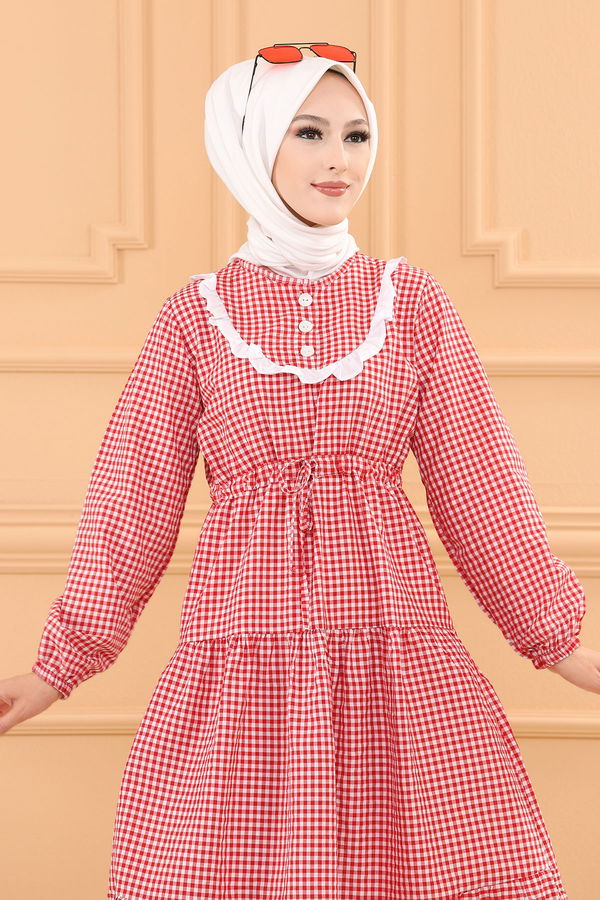 EKOSE ELBISE Kırmızı - 3745 Kırmızı