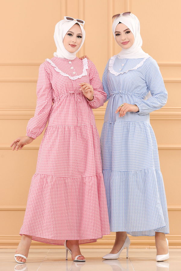 EKOSE ELBISE Fuşya - 3745