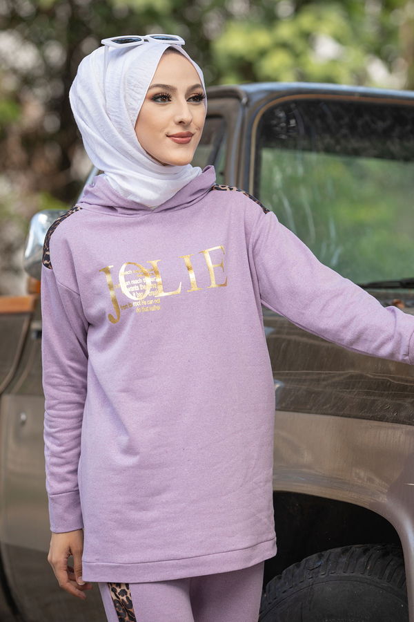 Tunık + Pantolon Lila - 8328 LİLA