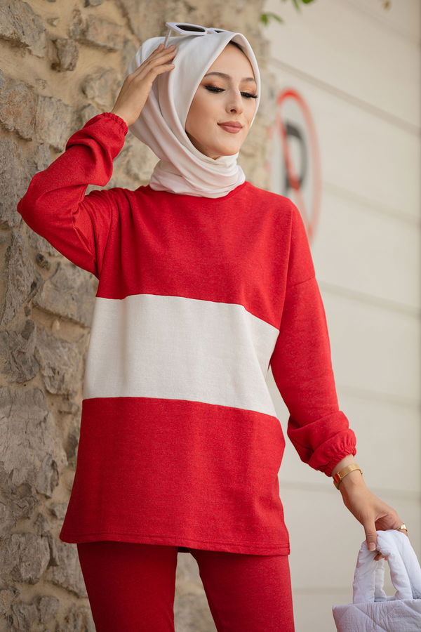 TUNIK PANTOLON Kırmızı - 8723