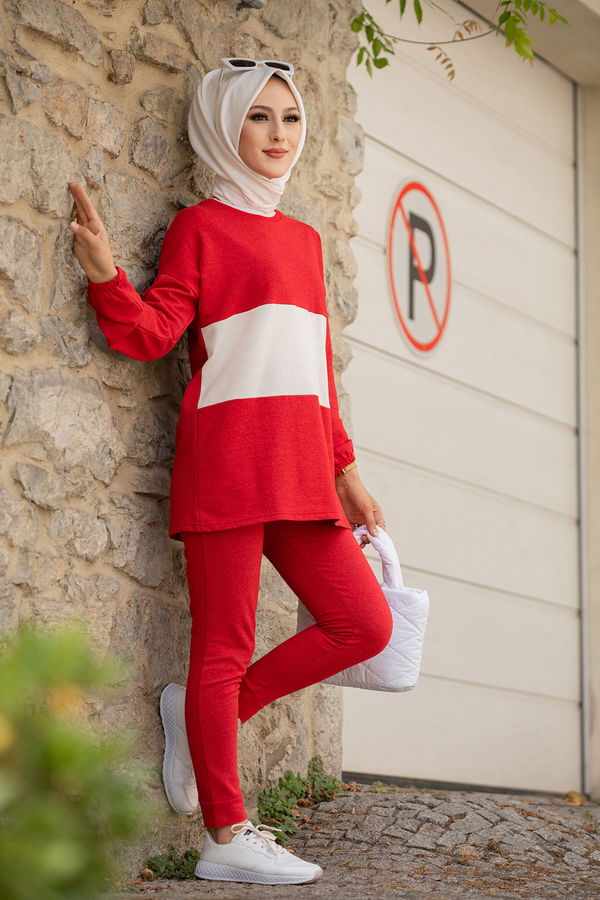 TUNIK PANTOLON Kırmızı - 8723