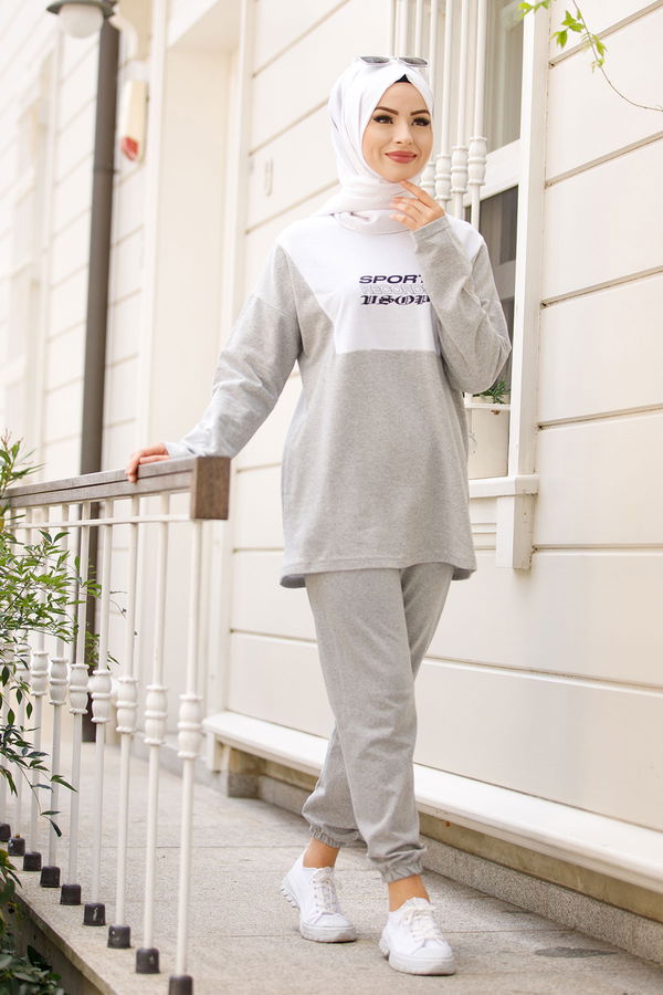 TUNIK PANTOLON Gri - 8736 GRİ