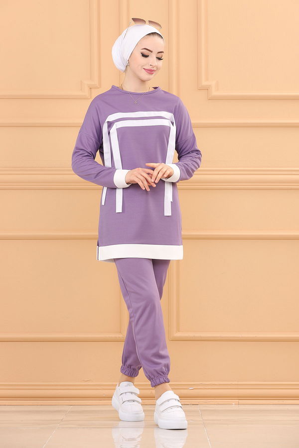 TUNIK PANTOLON Lila - 3245 LİLA