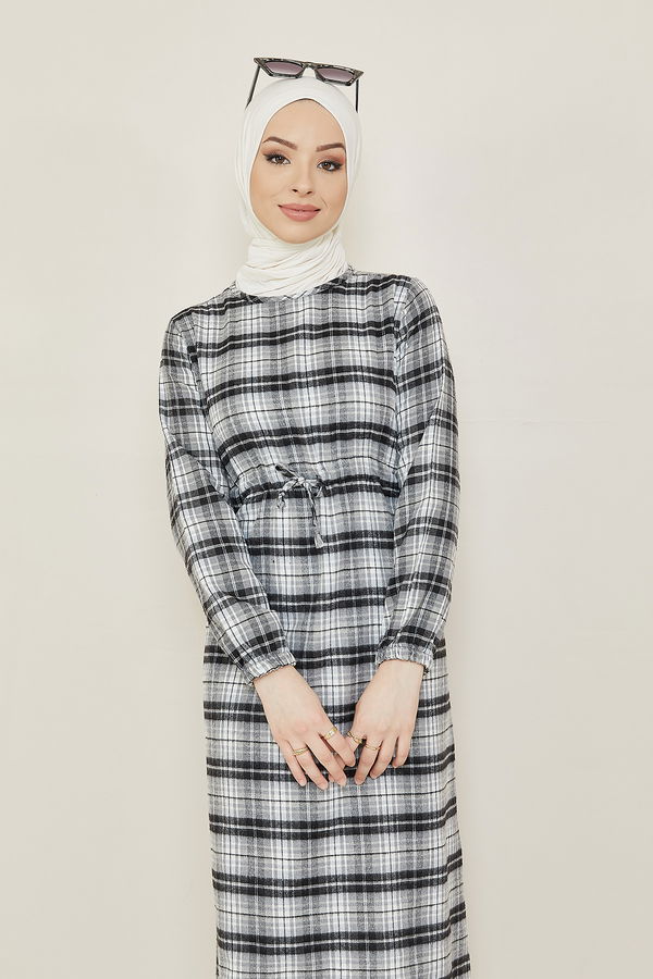 Elbıse Gri - 3837 GRİ