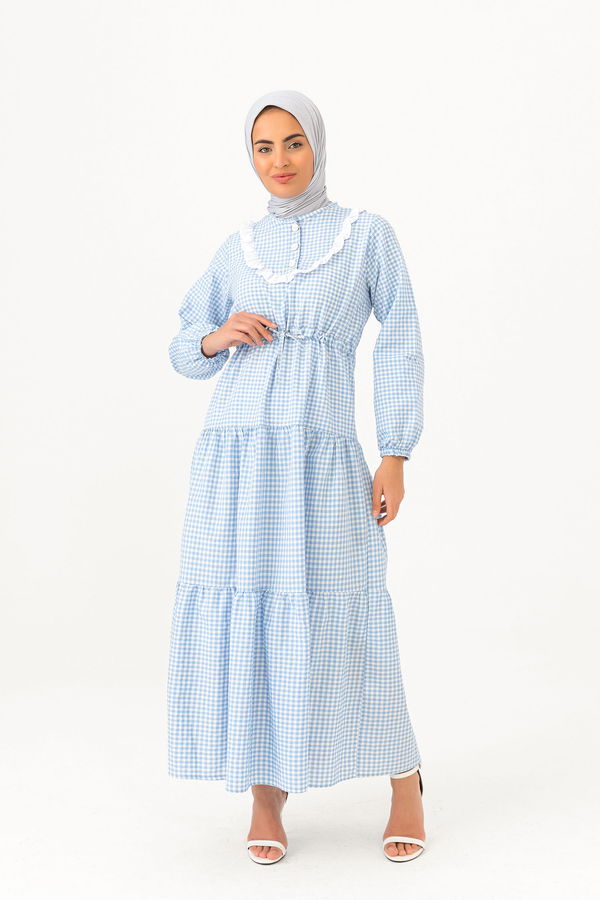 EKOSE ELBISE Mavi - 3745 MAVİ