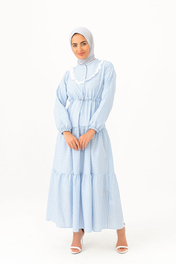 EKOSE ELBISE Mavi - 3745 MAVİ
