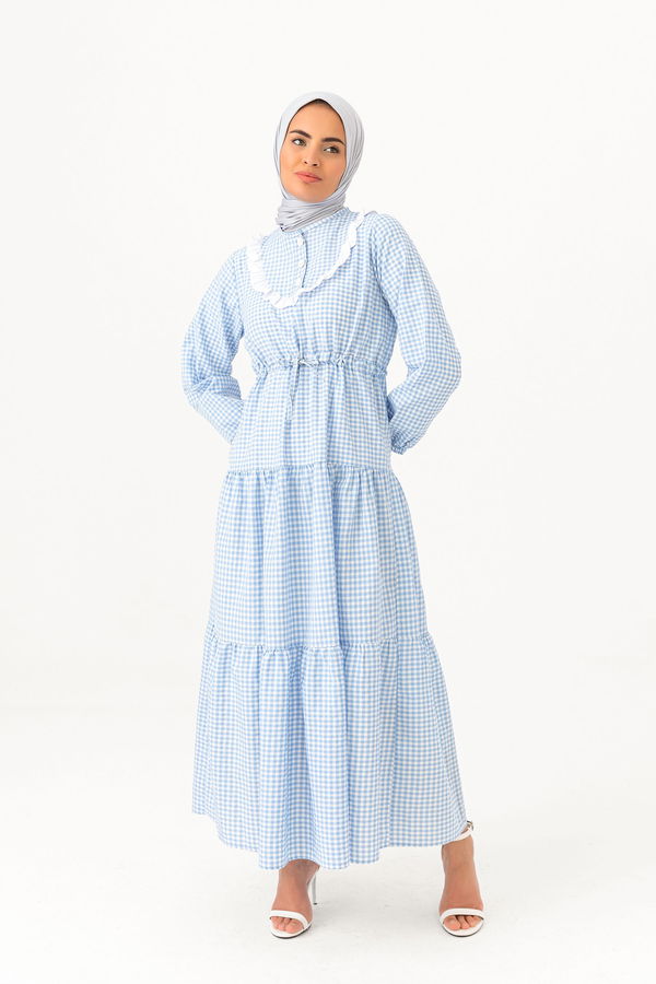 EKOSE ELBISE Mavi - 3745 MAVİ