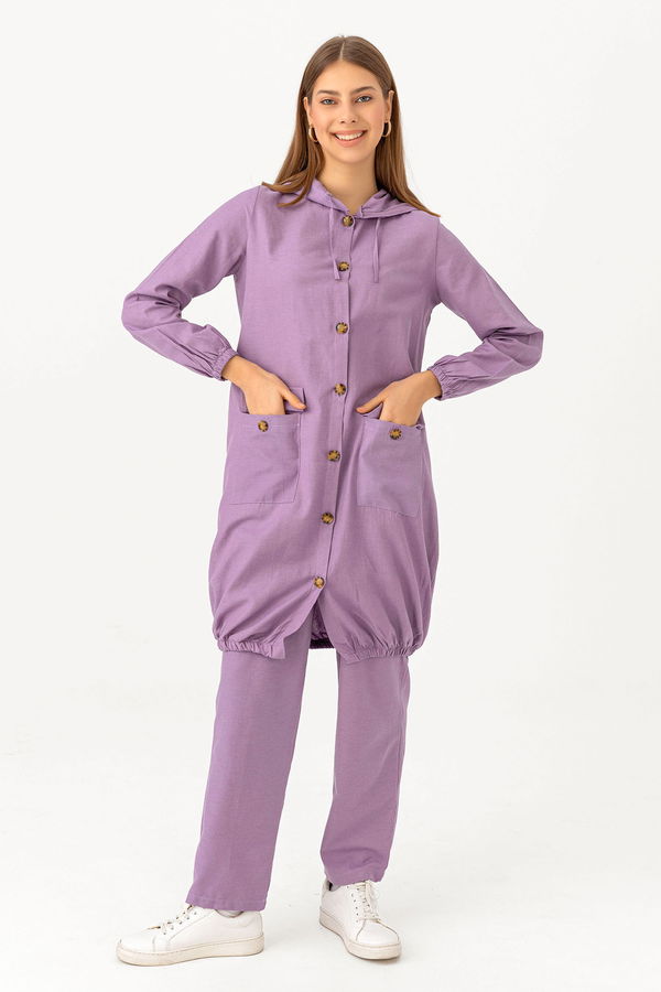 Tunık Pantolon Mor - 3574