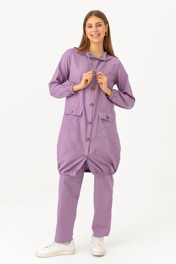Tunık Pantolon Mor - 3574