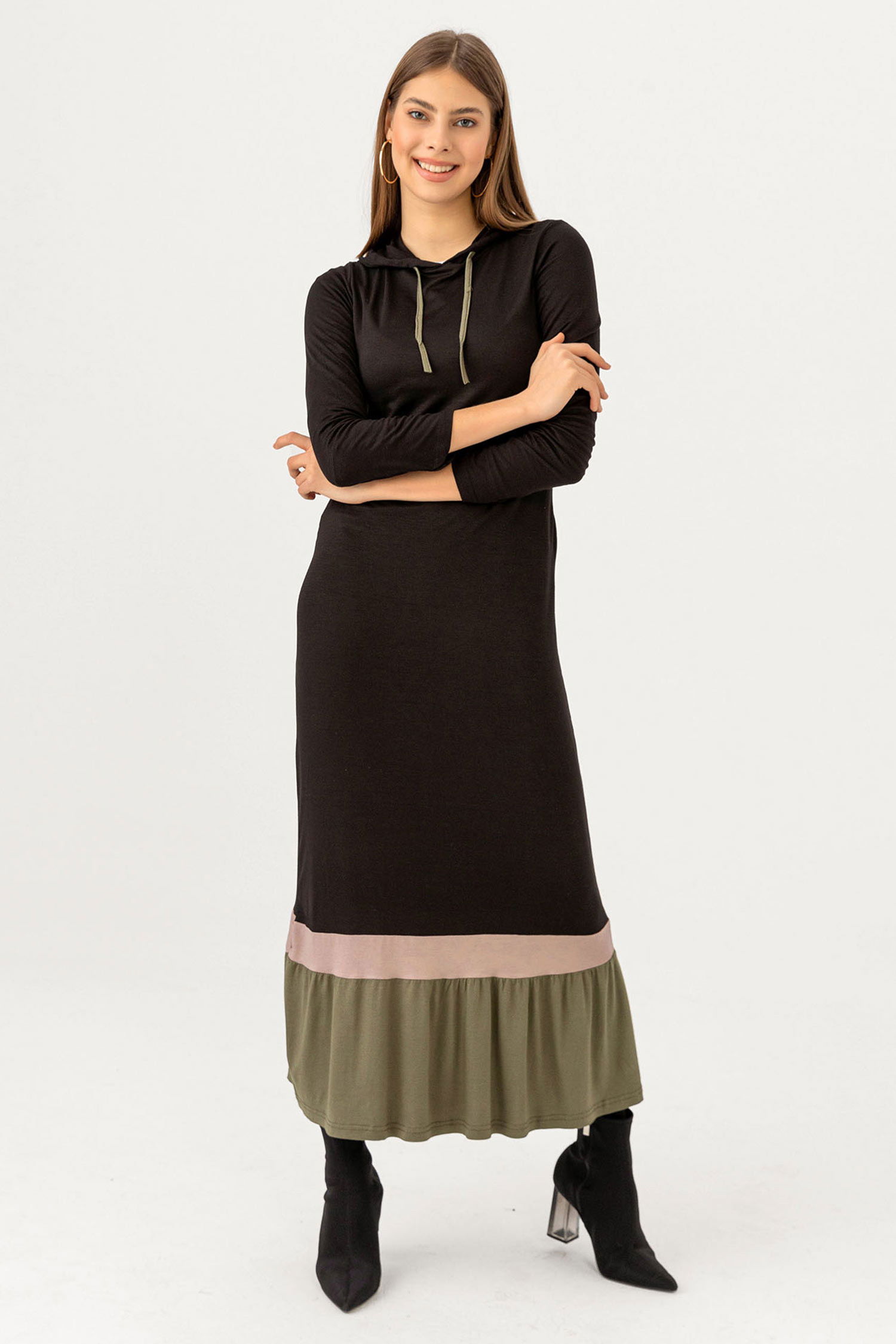 3075 GARNİLİ TUNİK Haki - 3075 HAKİ