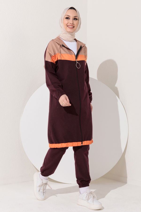 Tunık Pantolon Bordo - 3923