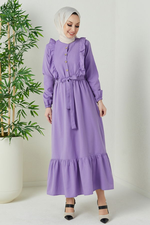 Elbise Lila - 3598 LİLA