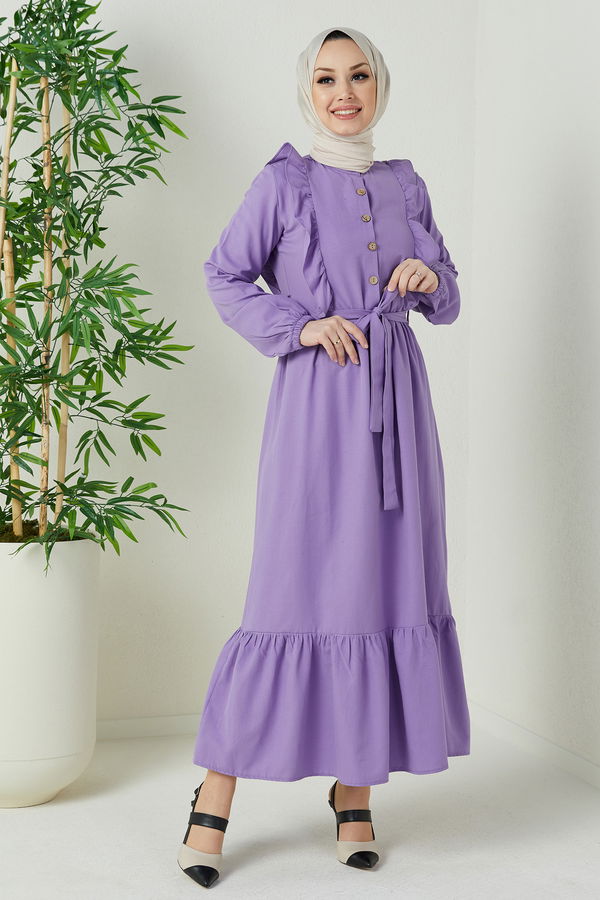 Elbise Lila - 3598 LİLA