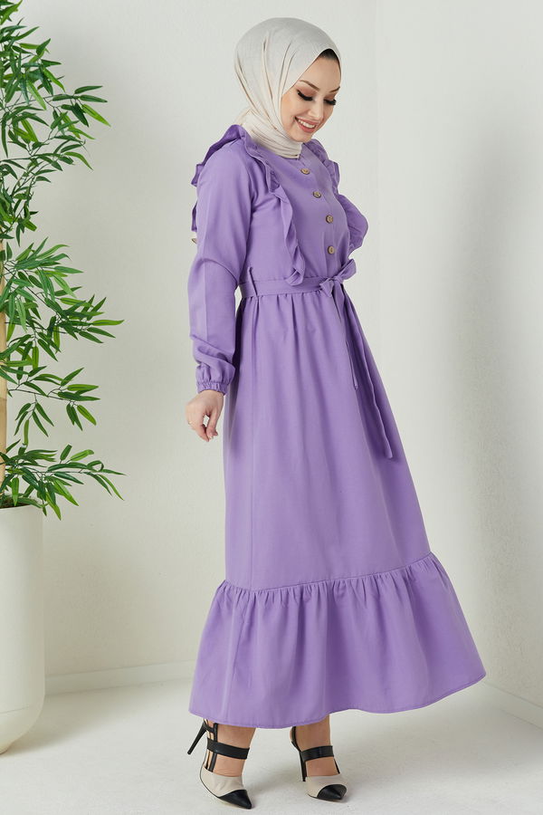 Elbise Lila - 3598 LİLA