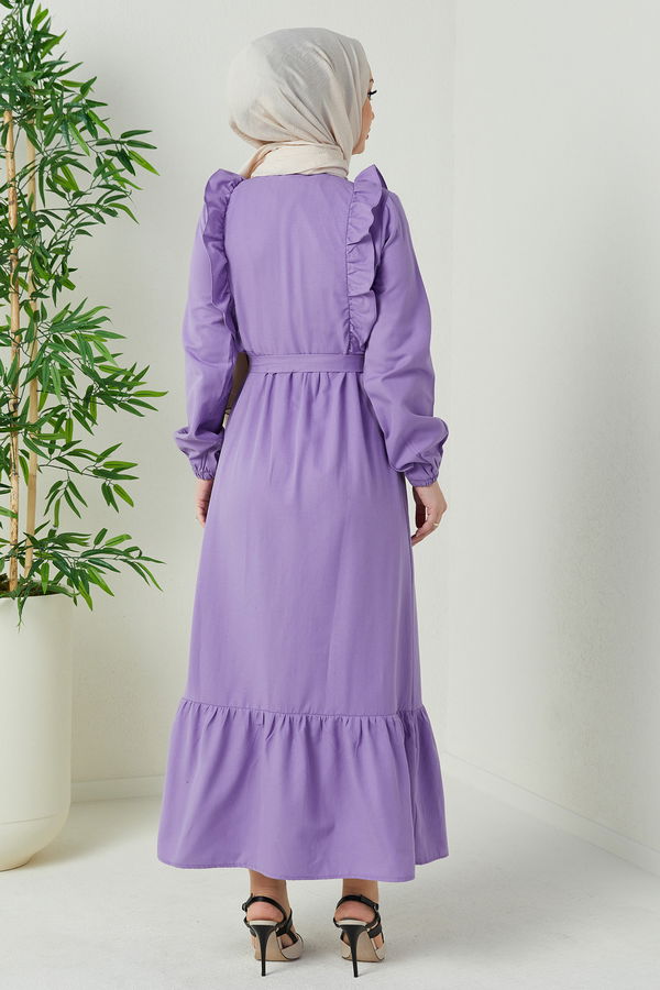 Elbise Lila - 3598 LİLA