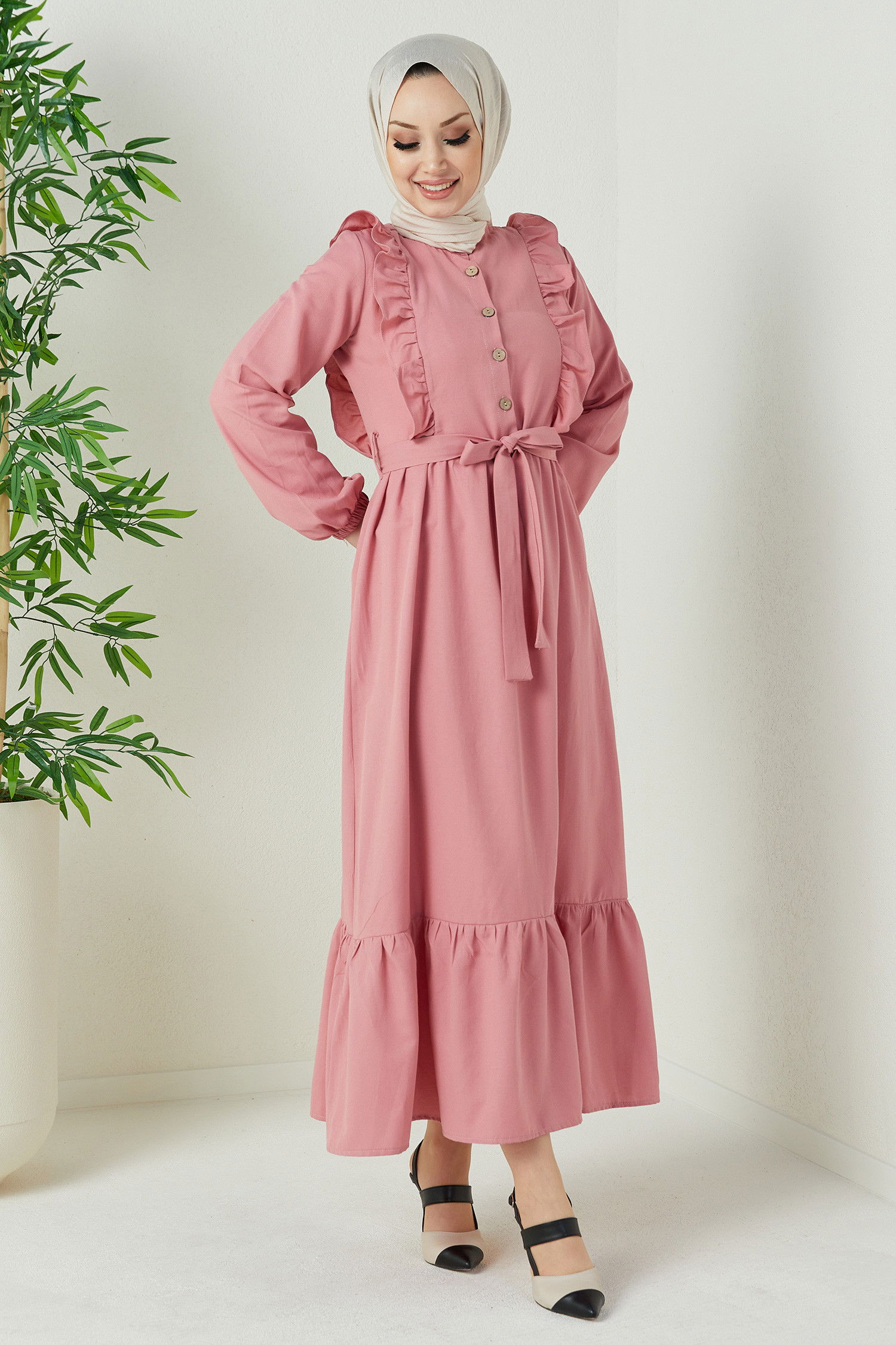 Elbıse GUL - 3598 Pembe - 3598