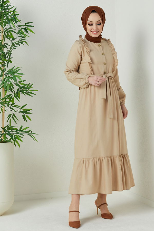 Elbise Bej - 3598