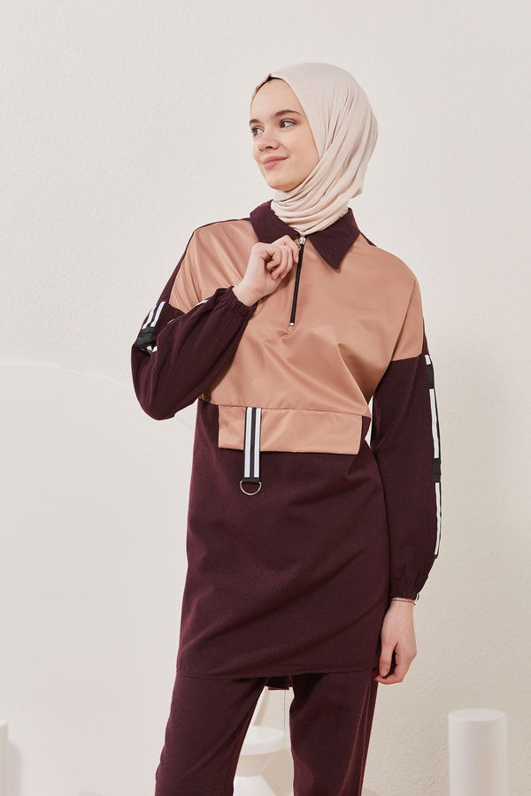 Tunık Pantolon Bordo - 3915