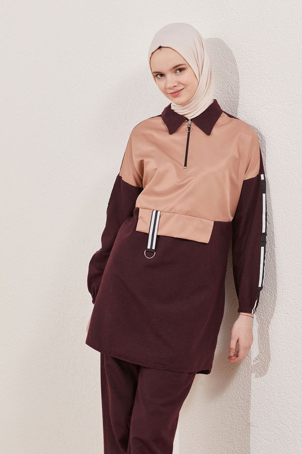 Tunık Pantolon Bordo - 3915