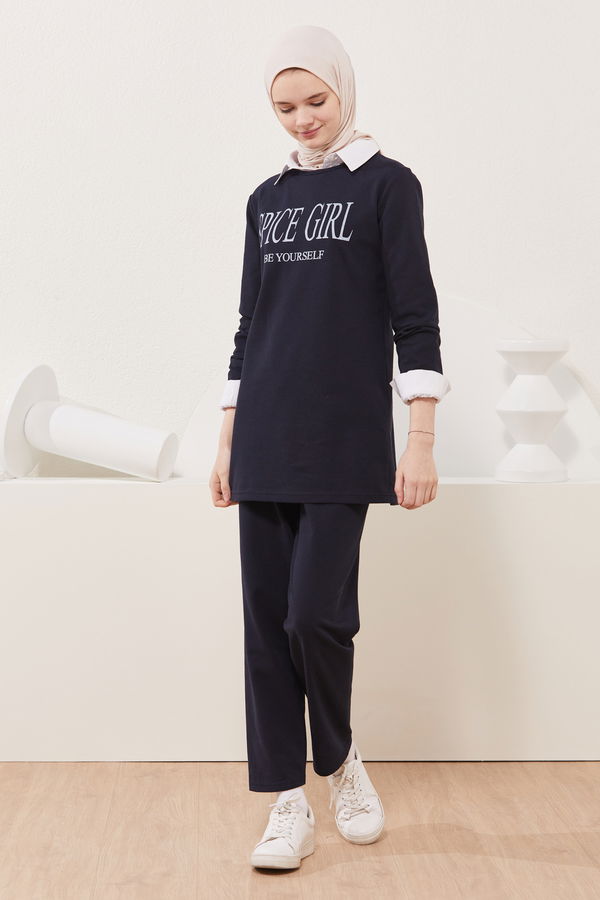 Tunik Pantolon Lacivert - 3941