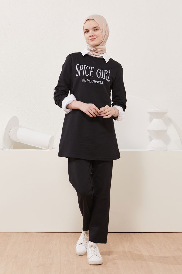 Tunik Pantolon Siyah - 3941